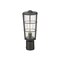 Z-Lite Helix 1 Light Outdoor Post Mount Fixture, Black And Clear Seedy 591PHM-BK - alternate 4